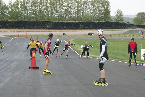 Sweden 12h Roller, Falkenberg, 12 hour skating relay.