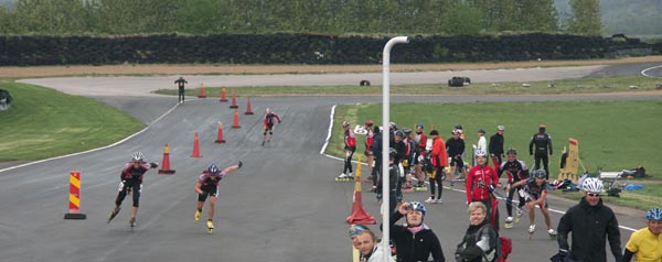 Sweden 12h Roller, Falkenberg, 12 hour skating relay.