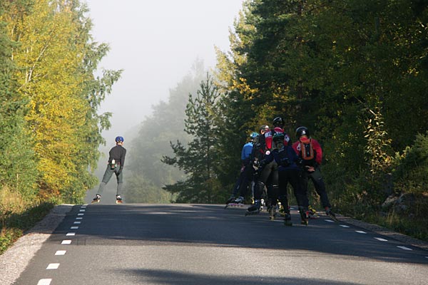 Inline skating on Gräsö.