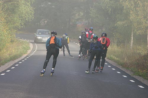 Inline skating on Gräsö.