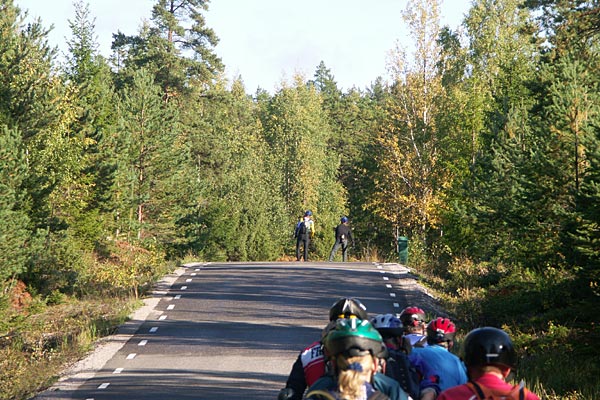 Inline skating on Gräsö.