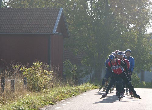 Inline skating on Gräsö.