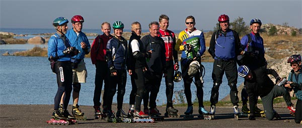 Inline skating on Gräsö.