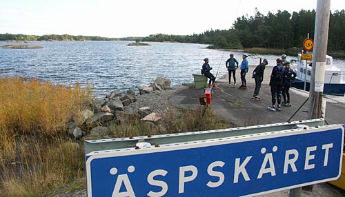 Inline skating on Gräsö.