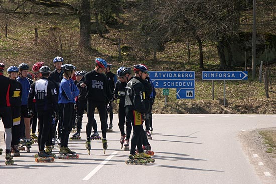 Inline skating camp in Opphem/Rimforsa 2005