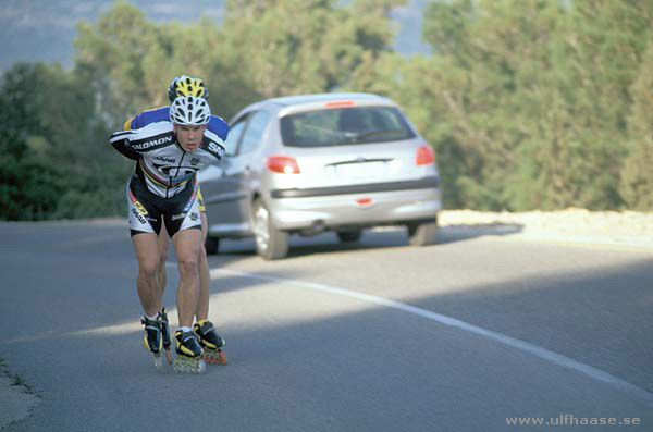 Pascal Briand and Franck Cardin, Sardinia 2002.