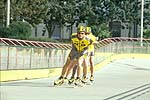 The Swiss Salomon National Team, Pattinodromo Comunale Sassari, inline skating track in Sassari, Sardinien Sardinia 2003.