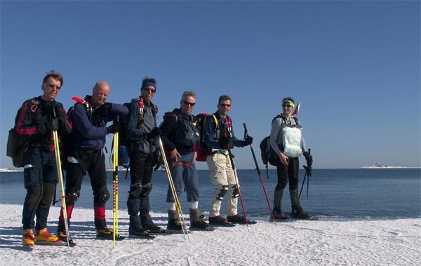 Ice skating in the Stockholm archipelago.