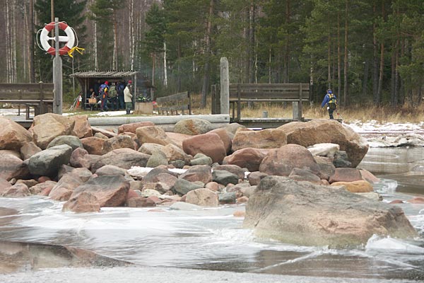 Ice skating on Lake Siljan