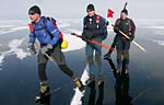 Vättern, ice skating 2006