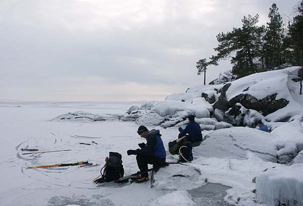 Vättern, ice skating 2006