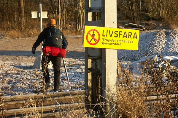 Ice skating in in Västmanland.