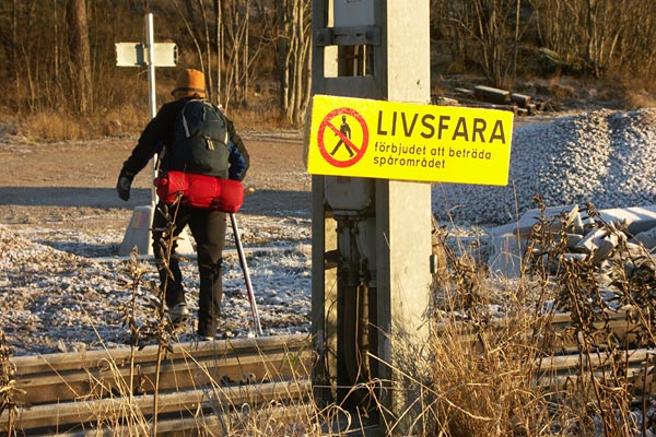 Ice skating in in Västmanland.