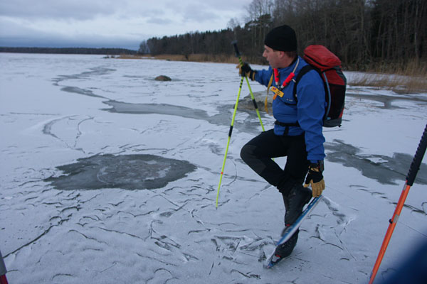 Lilla Mälarrundan, ice skating