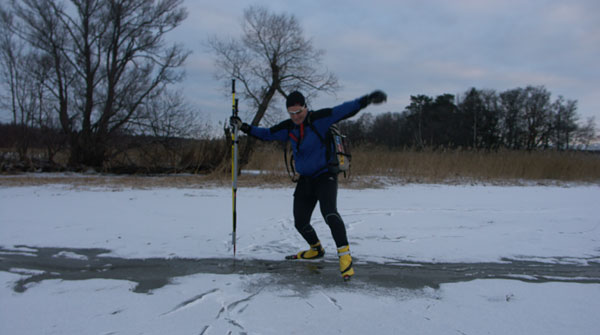 Lilla Mälarrundan, ice skating