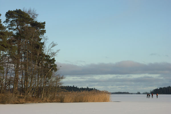 Lilla Mälarrundan, ice skating