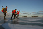 Lilla Mälarrundan, ice skating