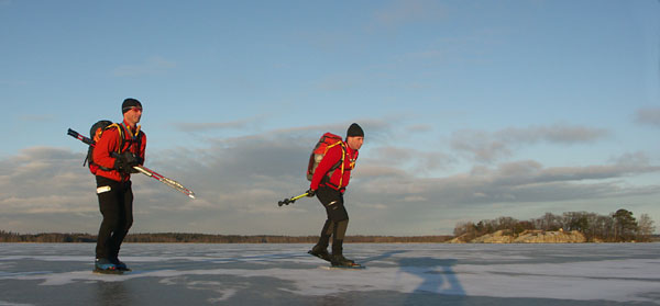 Lilla Mälarrundan, ice skating