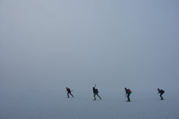 Ice skating in the Stockholm archipelago