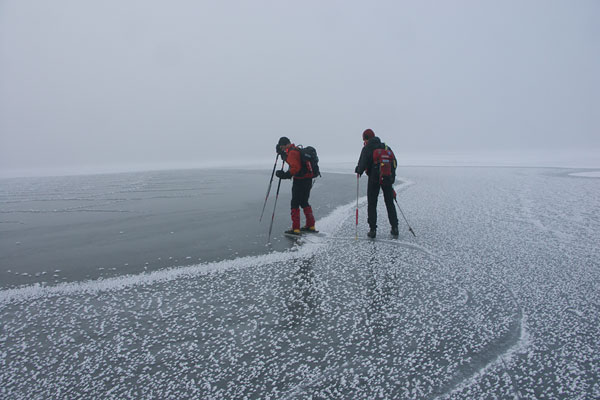 Ice skating in the Stockholm archipelago