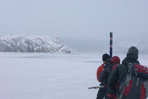 Ice skating in the Stockholm archipelago