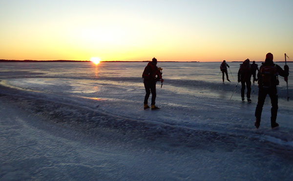 Örebrotur 2011 ice skating långfärdsskridsko