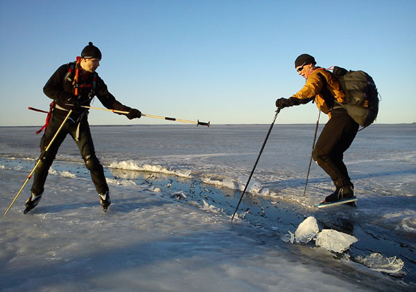 Örebrotur 2011 ice skating långfärdsskridsko