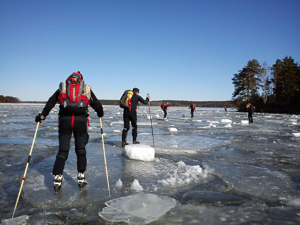 Örebrotur 2011 ice skating långfärdsskridsko