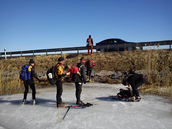 Örebrotur 2011 ice skating långfärdsskridsko