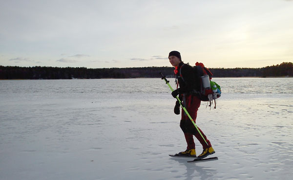 Örebrotur 2011 ice skating långfärdsskridsko