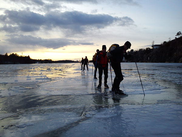 Örebrotur 2011 ice skating långfärdsskridsko