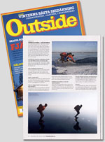 Vättern, ice skating 2011. Outside magazine Dec 2011 - Jan 2012.