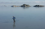 Ice skating in the Stockholm archipelago.