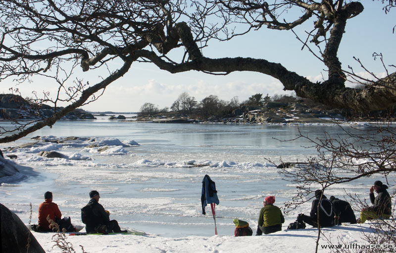 Ice skating in the Stockholm archipelago