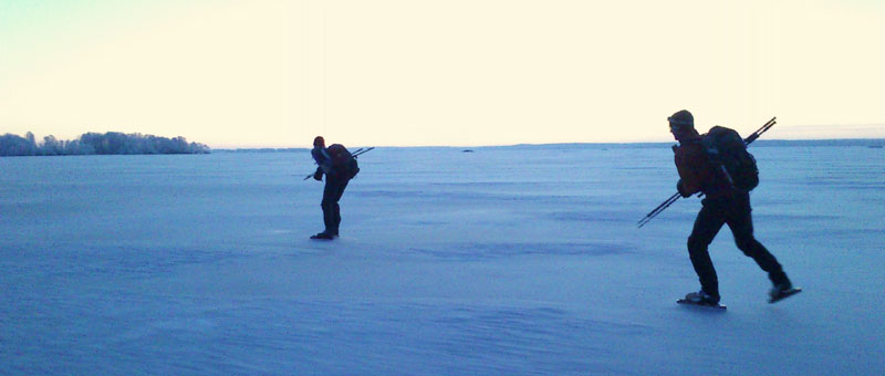 Örebrotur 2013 ice skating långfärdsskridsko