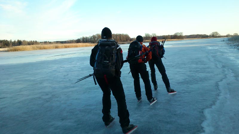 Örebrotur 2013 ice skating långfärdsskridsko