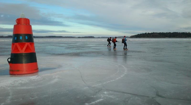 Örebrotur 2013 ice skating långfärdsskridsko