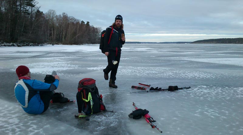 Örebrotur 2013 ice skating långfärdsskridsko