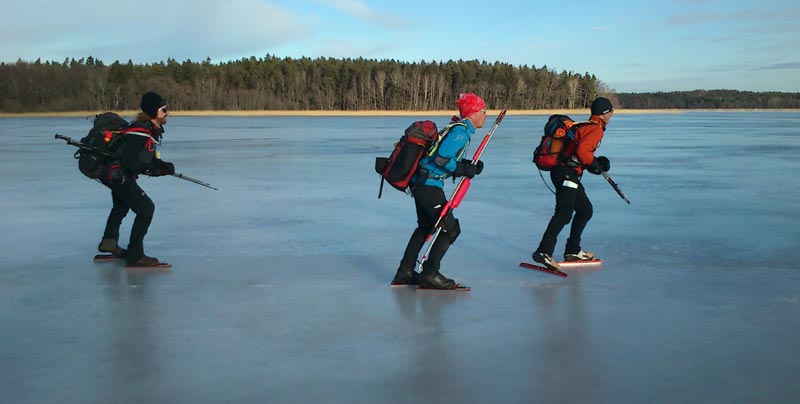 Örebrotur 2013 ice skating långfärdsskridsko