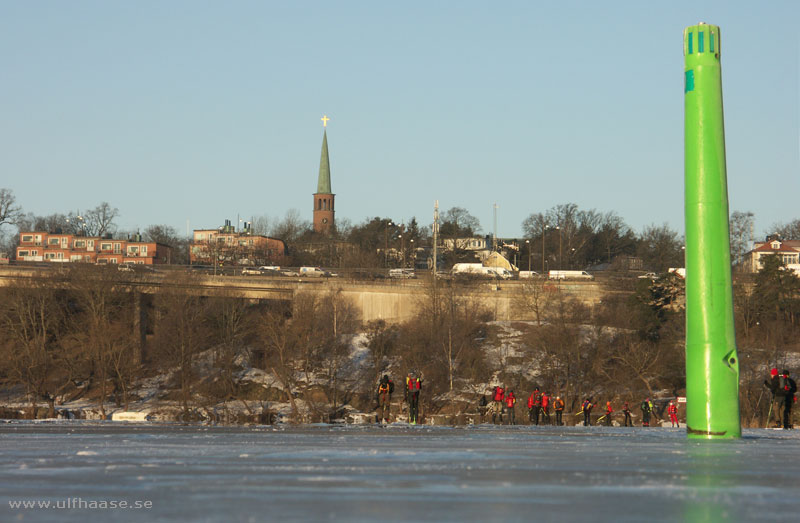 Ice skating in Stockholm city