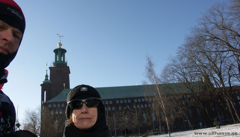 Ice skating in Stockholm city