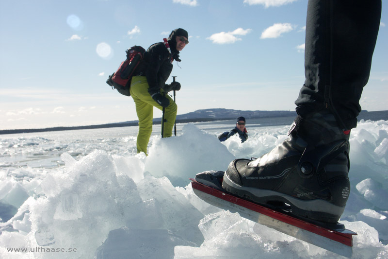 Vänern, ice skating 2013