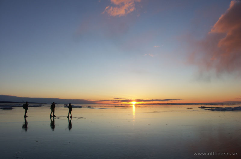 Vänern, ice skating 2013