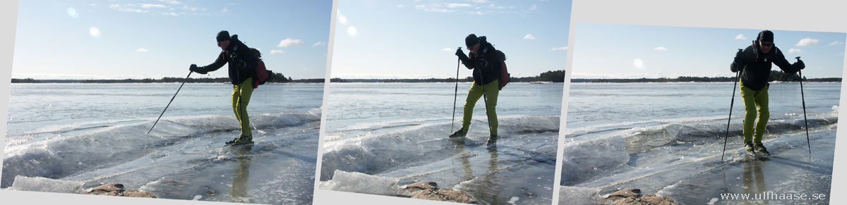 Vänern, ice skating 2013