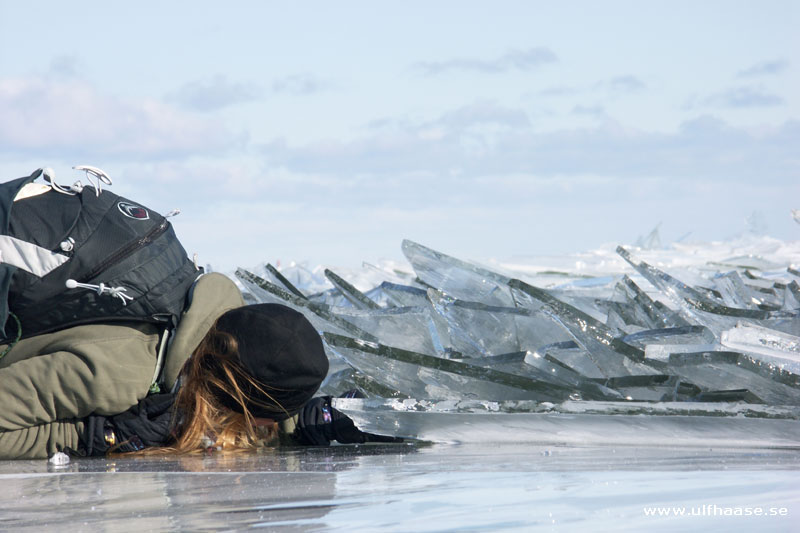 Vänern, ice skating 2013