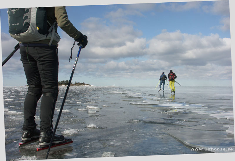 Vänern, ice skating 2013