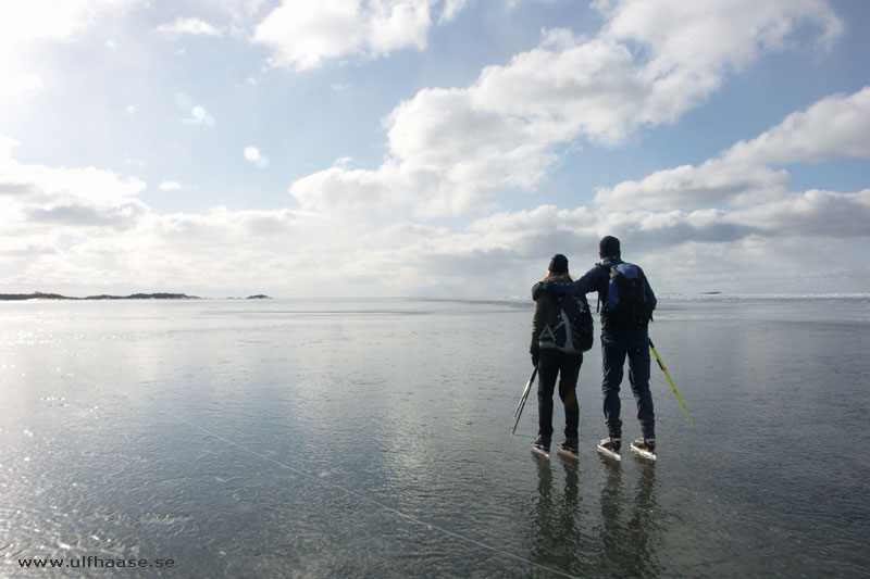 Vänern, ice skating 2013