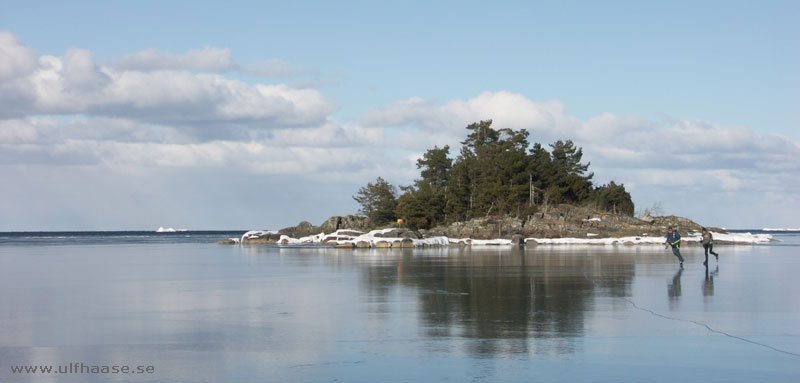 Vänern, ice skating 2013