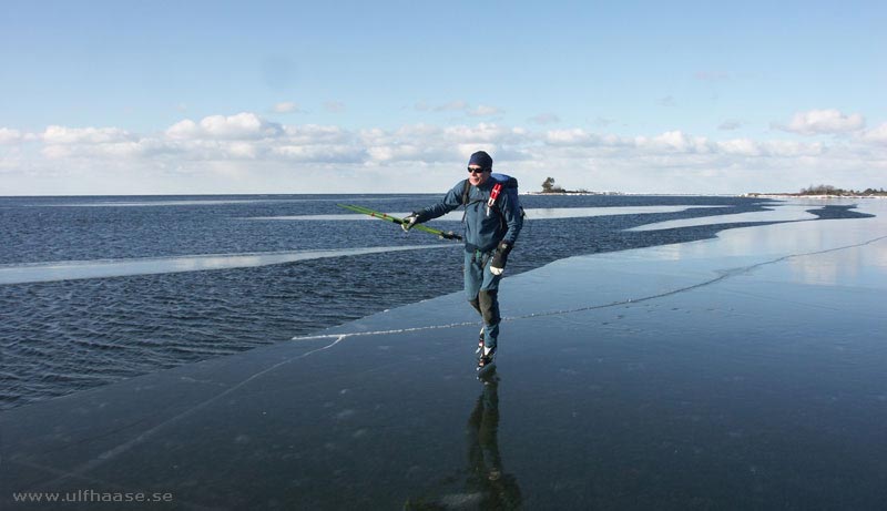 Vänern, ice skating 2013