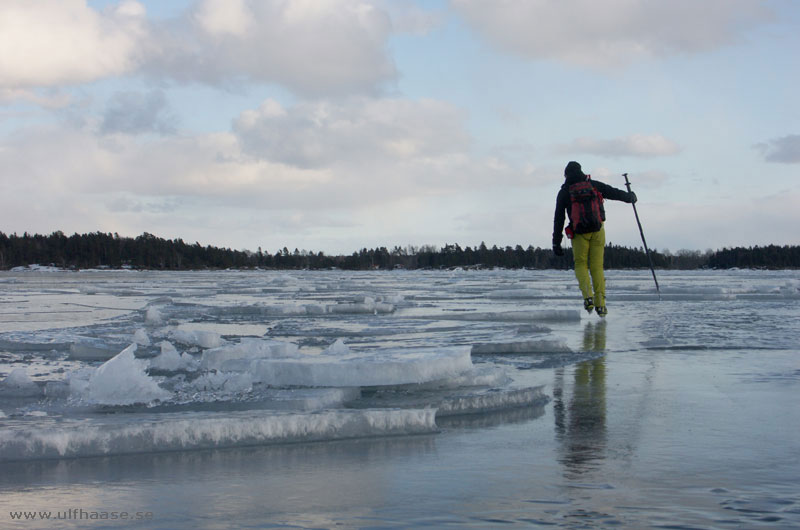 Vänern, ice skating 2013